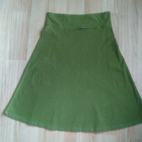 Hemp organic cotton eco skirt with stash pocket - Picture 5 of 7